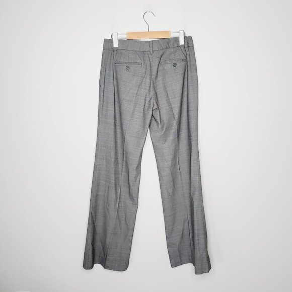 THEORY Heather Grey Wide Leg Trousers - Picture 6 of 13